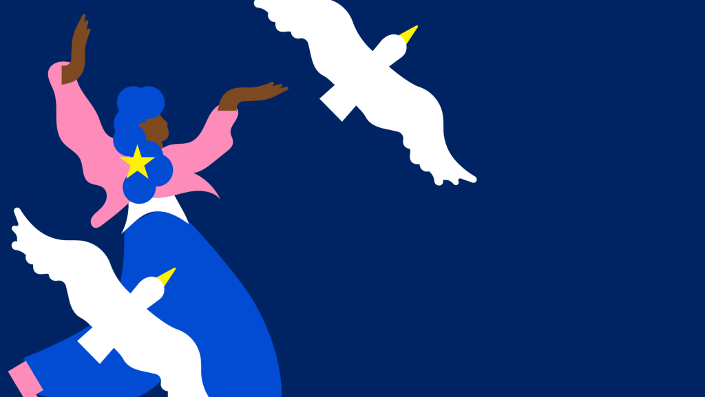 Símbolos e Valores Europeus peacedove 03